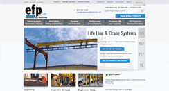Desktop Screenshot of engineeredfallprotection.com